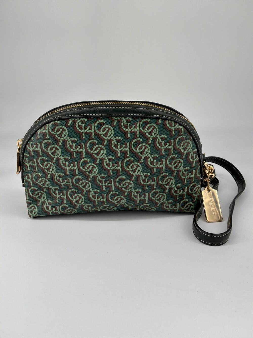 Coach Madi Crossbody Bag in Green Multi Coach Print